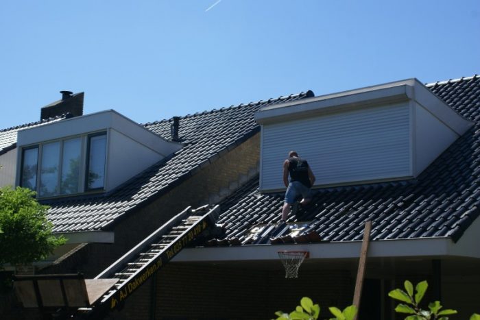 Donkere dakpannen bij villa in Sleewijk